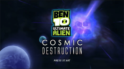 Ben 10: Ultimate Alien Cosmic Destruction - Screenshot - Game Title Image