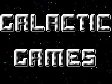 Galactic Games - Screenshot - Game Title Image