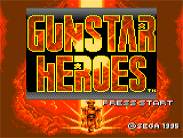 Gunstar Heroes - Screenshot - Game Title Image