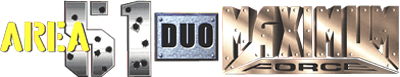 Area 51 / Maximum Force Duo - Clear Logo Image