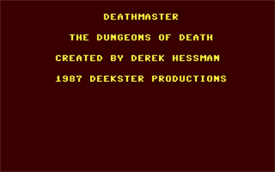 Deathmaster: The Dungeons of Death - Screenshot - Game Title Image
