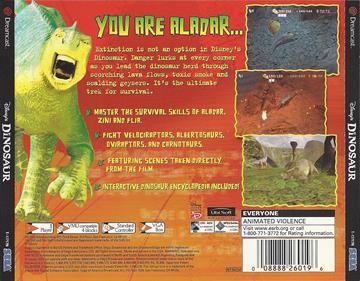 Disney's Dinosaur - Box - Back Image