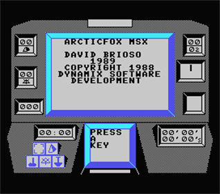 Arcticfox - Screenshot - Game Title Image