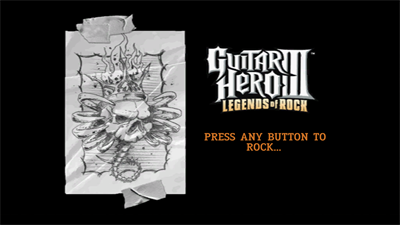 Guitar Hero III: Legends of Rock - Screenshot - Game Title Image