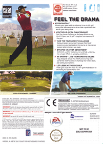 Tiger Woods PGA Tour 10 - Box - Back Image