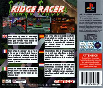Ridge Racer - Box - Back Image