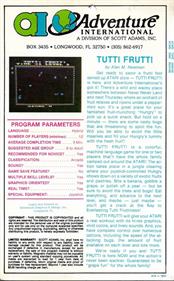 Tutti Frutti - Box - Back Image
