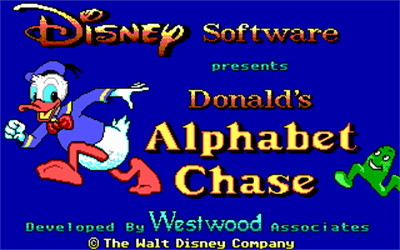 Donald's Alphabet Chase - Screenshot - Game Title Image