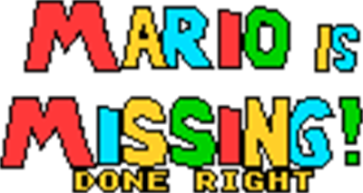 Mario is Missing!: Done Right - Clear Logo Image