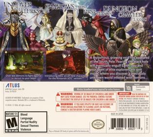 Shin Megami Tensei: Strange Journey Redux - Box - Back Image