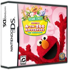 123 Sesame Street: Elmo's A-to-Zoo Adventure: The Videogame - Box - 3D Image