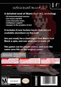 Mario Kart Black - Box - Back Image