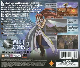 Wild Arms 2 - Box - Back Image
