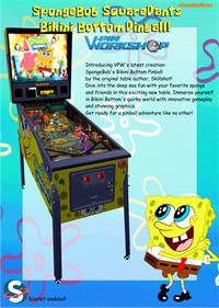 SpongeBob's Bikini Bottom Pinball - Advertisement Flyer - Front Image