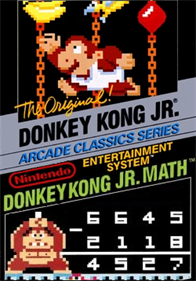 Donkey Kong Jr. + Jr. Lesson - Fanart - Box - Front Image