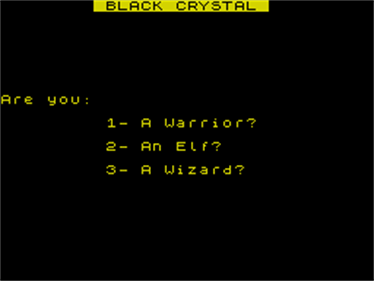 Black Crystal - Screenshot - Game Select Image