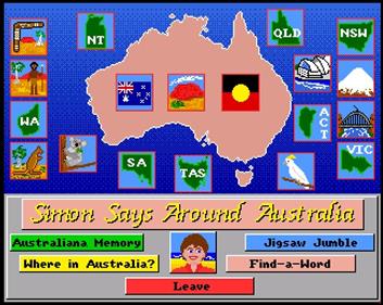 Simon Says Around Australia - Screenshot - Game Title Image