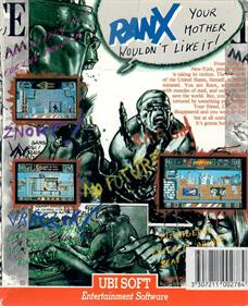 Ranx: The Video Game - Box - Back Image