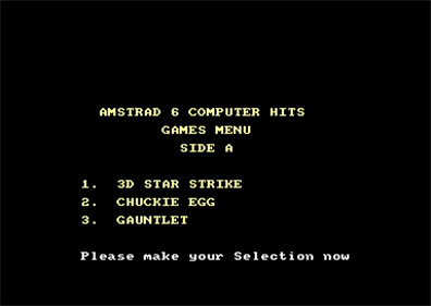 6 Computer Hits - Screenshot - Game Select Image