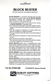Block Buster - Box - Back Image