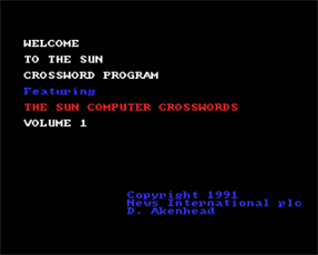 The Sun Crosswords - Screenshot - Game Title Image