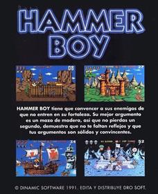 Hammer Boy - Box - Back Image