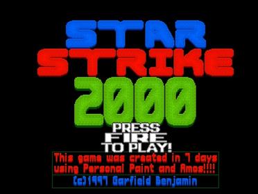 Star Strike 2000 - Screenshot - Game Title Image