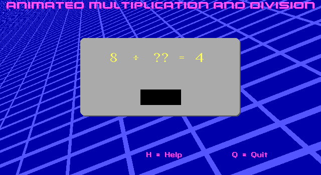 Animated Multiplication and Division