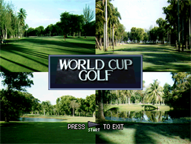 World Cup Golf: Professional Edition - Screenshot - Game Title Image