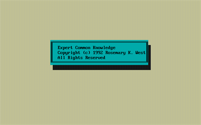 Expert Common Knowledge - Screenshot - Game Title Image