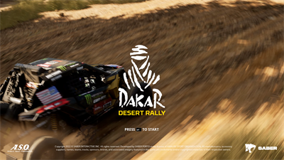 Dakar Desert Rally - Screenshot - Game Title Image