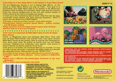 Super Mario World 2: Yoshi's Island - Box - Back Image