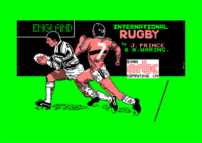 International Rugby - Screenshot - Game Title Image