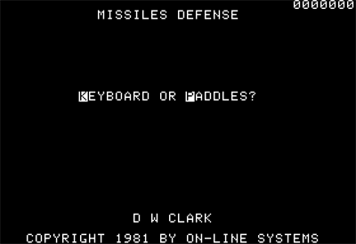 Missile Defense - Screenshot - Game Title Image