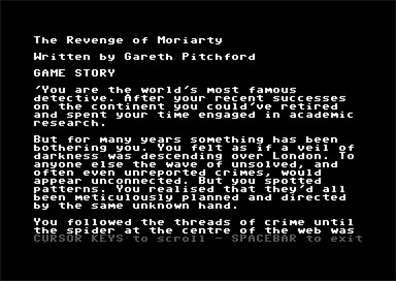 The Revenge of Moriarty - Screenshot - Gameplay Image