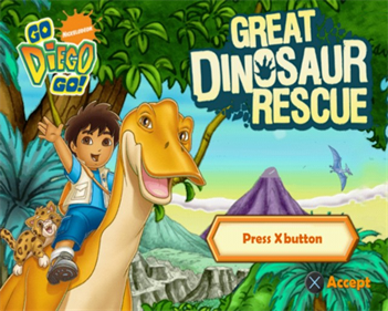 Go, Diego, Go! Great Dinosaur Rescue - Screenshot - Game Title Image