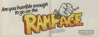 Rampage (European Version) - Advertisement Flyer - Front Image