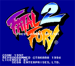 Fatal Fury 2 - Screenshot - Game Title Image