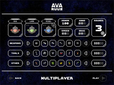 AVARUUS - Screenshot - Game Select Image