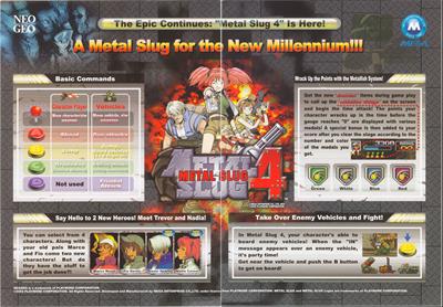 Metal Slug 4 - Arcade - Controls Information Image