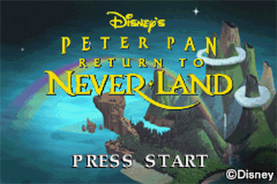 Disney's Peter Pan: Return to Never Land - Screenshot - Game Title Image