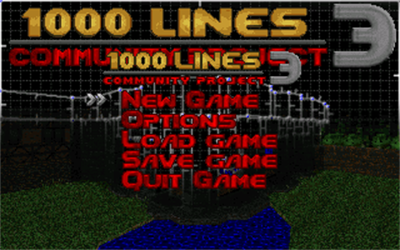 1000 Lines Community Project 3 - Screenshot - Game Select Image