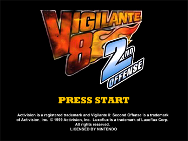Vigilante 8: 2nd Offense - Screenshot - Game Title Image