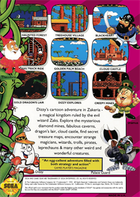 Fantastic Dizzy - Box - Back Image