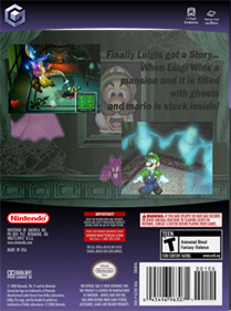 Luigi's Mansion - Fanart - Box - Back Image