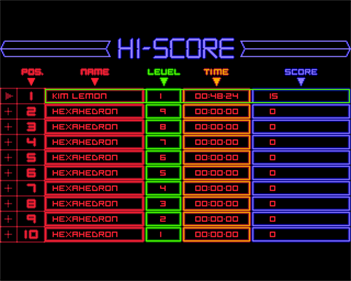 Matrix Marauders - Screenshot - High Scores Image