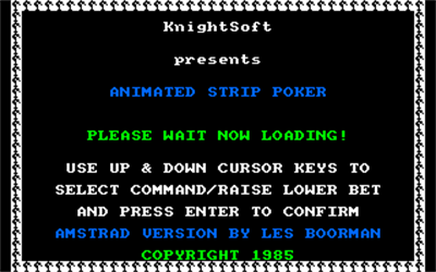 Animated Strip Poker - Screenshot - Game Title Image