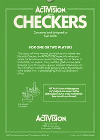 Checkers - Box - Back Image