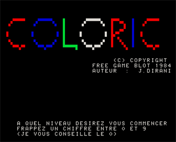Coloric - Screenshot - Game Title Image