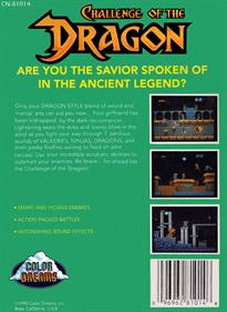 Challenge of the Dragon (Color Dreams) - Box - Back Image